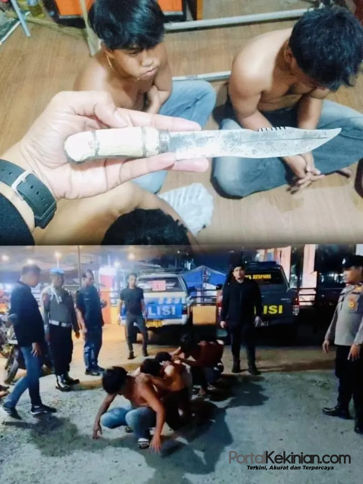 Satu Remaja Kedapatan Bawa Pisau, Enam Orang Diamankan Polisi